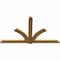 Ekena Millwork Redmond Rough Sawn Timber Gable Bracket, Western Red Cedar, 96"W x 56"H x 2"D x 6"F, 14/12 Pitch GBW096X56X0206RED00RWR - alternate 2